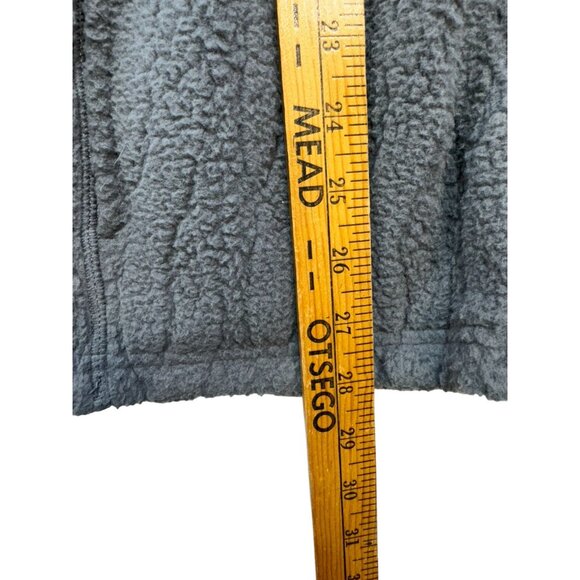 Lands End Mens Full-Zip Textured Fleece Jacket Size Large Gray - Picture 7 of 13